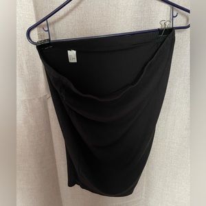 Small maternity skirt black ribbed